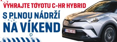 Vyhrajte Toyotu C-HR hybrid s plnou nádrží na víkend