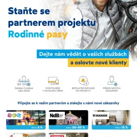 Staňte se partnerem Rodinných pasů a získejte nové zákazníky!
