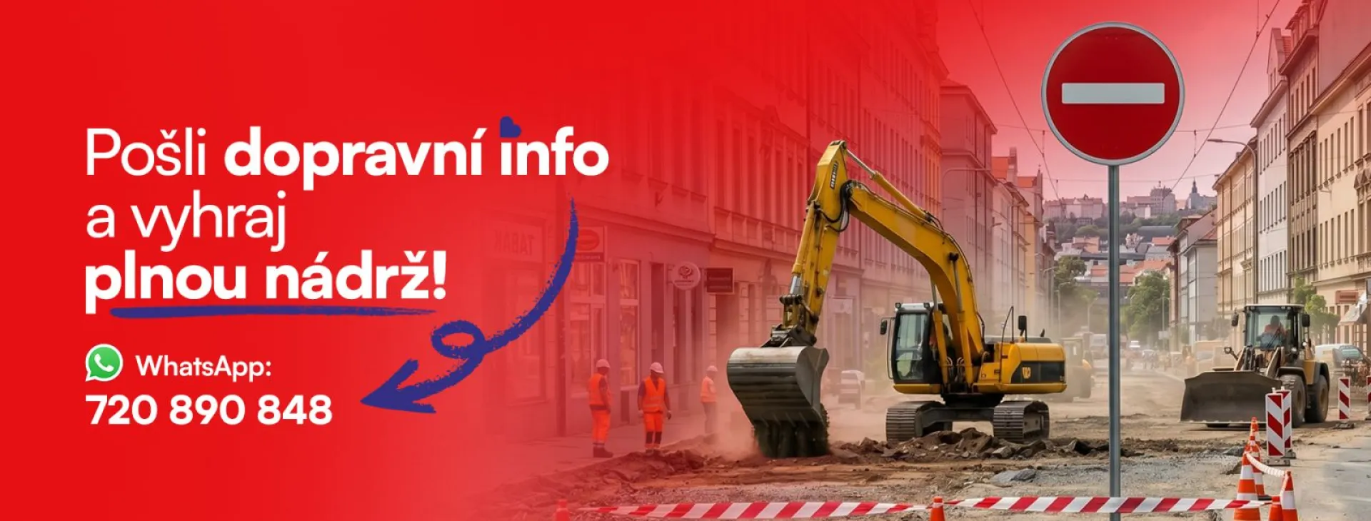 Dopravní hlídka Hitrádia City Brno: Natankuj plnou zadarmo!