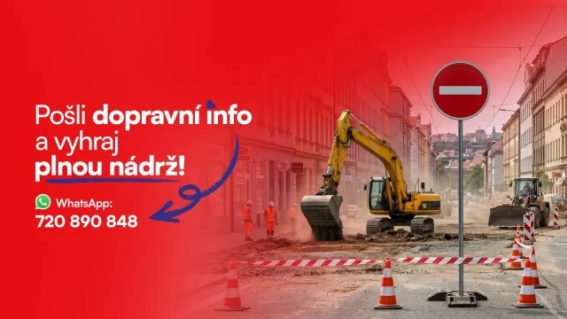 Dopravní hlídka Hitrádia City Brno: Natankuj plnou zadarmo!